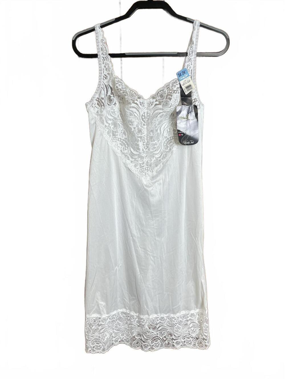 Vanity Fair NWT vintage Lacy full slip medium - Picture 6 of 10